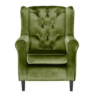 Ensemble de salon Luro 2-1-1 Velours - Velours Gala: Vert olive