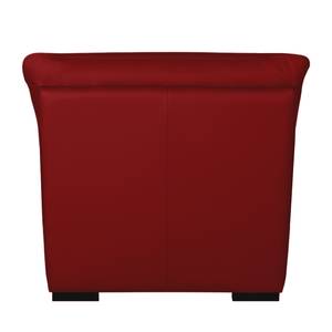 Fauteuil Luzzi Cuir véritable rouge