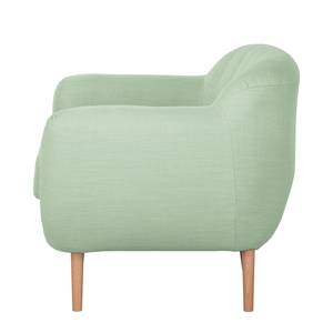 Fauteuil Maila I pastelgroene geweven stof - Pastelgroen