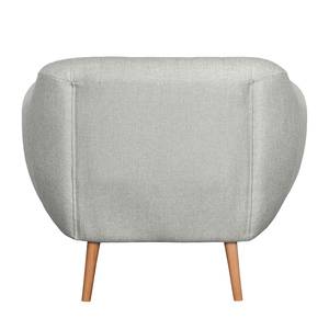 Fauteuil Maila III geweven stof - Lichtgrijs