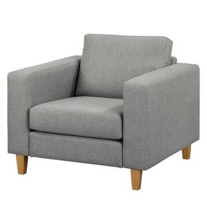 Fauteuil MAISON geweven stof - Geweven stof Inas: Platinakleurig