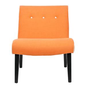 Sessel Mandell Birke massiv / Webstoff Orange