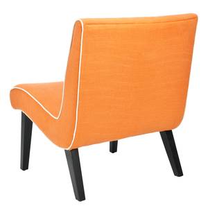 Sessel Mandell Birke massiv / Webstoff - Orange