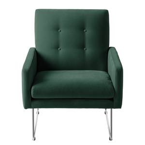 Fauteuil Maximus fluweel - Donkergroen