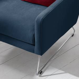 Fauteuil Maximus Velours - Bleu jean