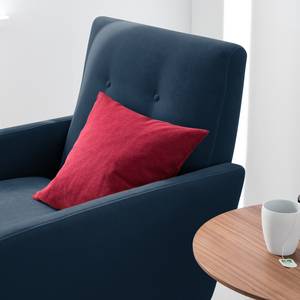 Fauteuil Maximus Velours - Bleu jean