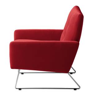 Fauteuil Maximus fluweel - Rood