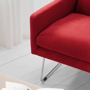 Fauteuil Maximus fluweel - Rood