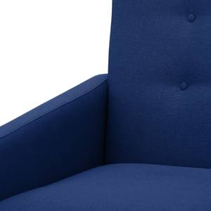 Fauteuil Maximus geweven stof Stof Floreana: Donkerblauw II