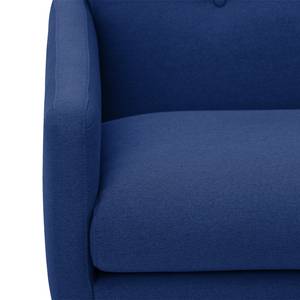 Fauteuil Maximus geweven stof Stof Floreana: Donkerblauw II