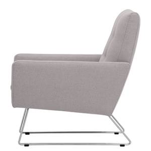 Fauteuil Maximus geweven stof Stof Naya: Grijs-Beige