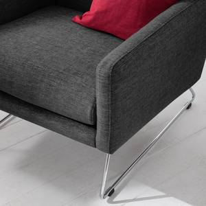 Fauteuil Maximus Tissu structuré - Anthracite