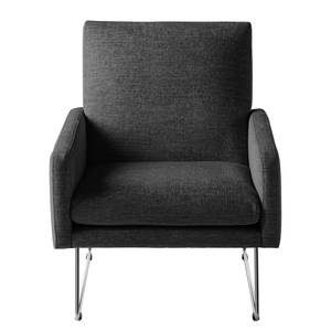 Fauteuil Maximus Tissu structuré - Anthracite