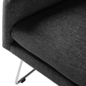 Fauteuil Maximus Tissu structuré - Anthracite