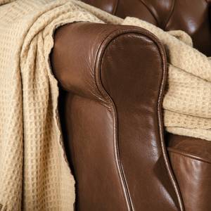 Fauteuil Meyford echt leer - bruin