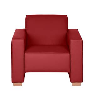 Fauteuil Midar rood echt leer