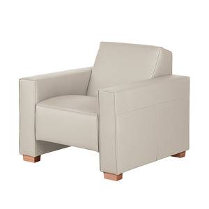 Fauteuil Midar Cuir véritable Taupe