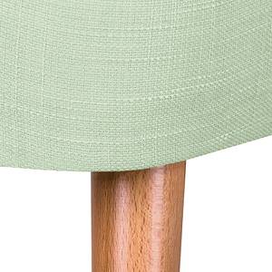 Fauteuil Mikkel Tissu - Vert pastel