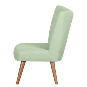 Fauteuil Mikkel geweven stof - Pastelgroen