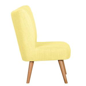 Fauteuil Mikkel Tissu - Jaune