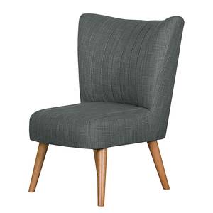 Fauteuil Mikkel geweven stof - Antraciet