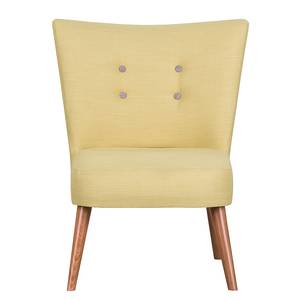 Fauteuil Mikkel geweven stof - Geel