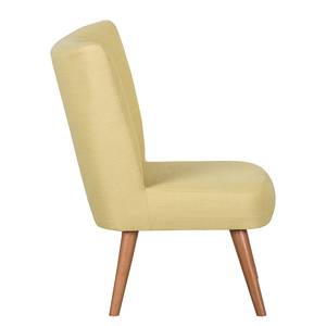 Fauteuil Mikkel Tissu - Jaune