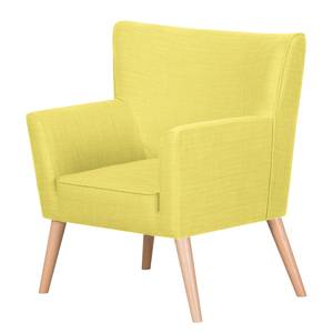 Fauteuil Mikkel Tissu - Jaune