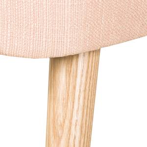 Fauteuil Oona II geweven stof beige - Pastel abrikoos