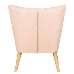 Fauteuil Oona I Tissu Beige - Couleur pastel abricot