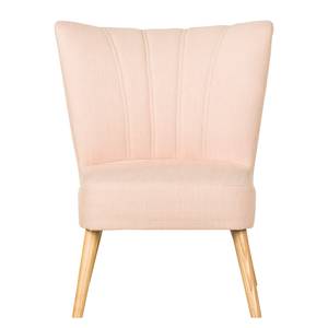 Fauteuil Oona I Tissu Beige - Couleur pastel abricot