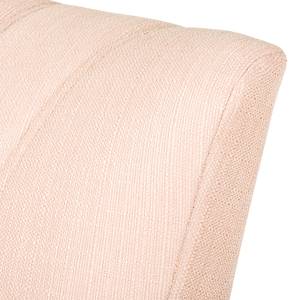 Fauteuil Oona II geweven stof beige - Pastel abrikoos