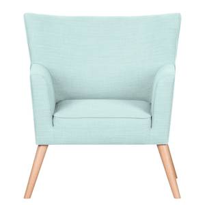 Fauteuil Mikkel Tissu - Bleu acier