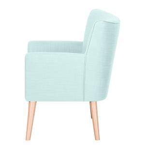 Fauteuil Mikkel Tissu - Bleu acier