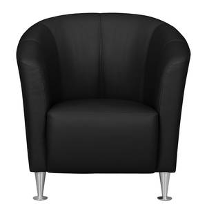 Fauteuil Minga echt leer - Zwart