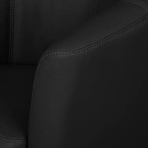 Fauteuil Minga Cuir véritable - Noir