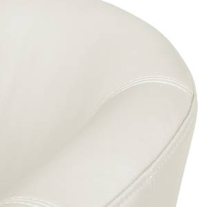 Fauteuil Minga Cuir véritable - Crème