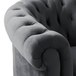 Fauteuil Missoula microvezel Donkergrijs