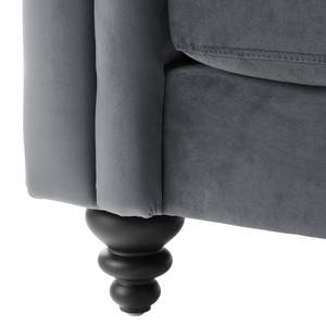 Fauteuil Missoula microvezel Donkergrijs