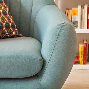 Fauteuil Molly blauwgrijze geweven stof