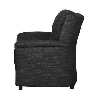 Fauteuil Muncaster structuurstof - Zwart