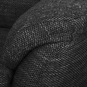 Fauteuil Muncaster Tissu structuré Noir