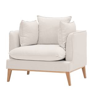 Fauteuil Sulviken geweven stof - Stof Mera: Lichtbeige