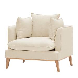 Fauteuil Sulviken geweven stof - Stof Dona: Lichtbeige