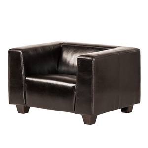 Fauteuil Nespolo Cuir synthétique marron foncé