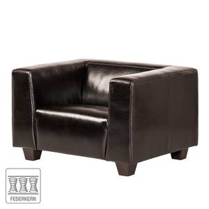 Fauteuil Nespolo Cuir synthétique marron foncé