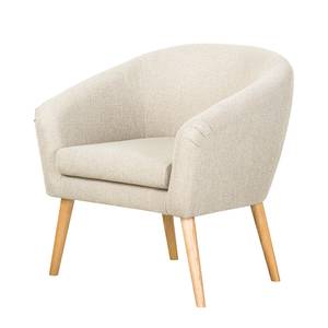 Fauteuil Ida I geweven stof beige