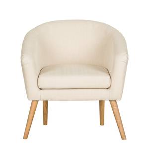 Sessel Ida II Webstoff Creme