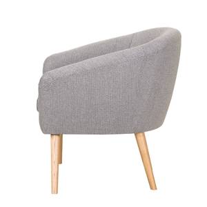 Fauteuil Ida II geweven stof beige - Grijs