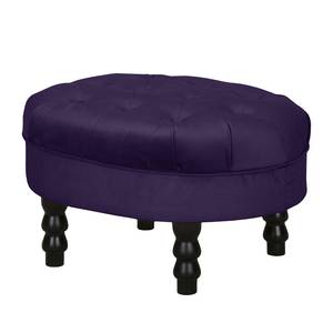 Fauteuil New Mill Microfibre - Violet foncé - Avec repose-pieds